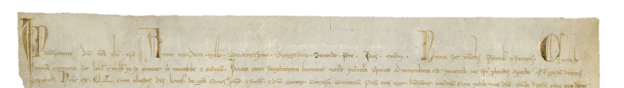 Charte de Bertrand de Fos, Aix, 14 mai 1262