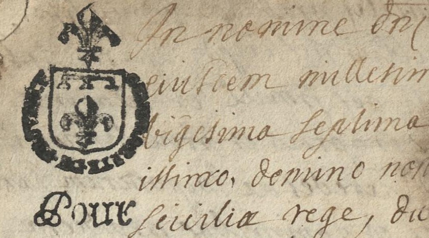 Incipit de la « grosse Bruny », copie authentique de la convention de 1458